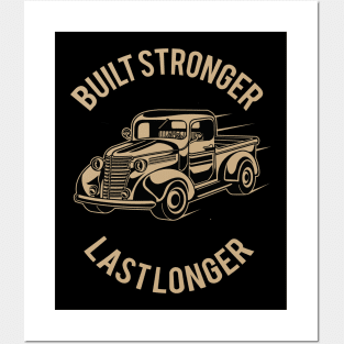 Built Stronger to Last Longer Posters and Art